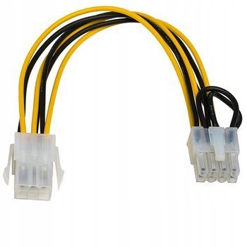 Kabel adapter Akyga AK-CA-07 PCI 6-pin F / 8-pin M